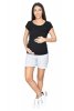 Comfortable maternity shorts LOVE 9098 melange